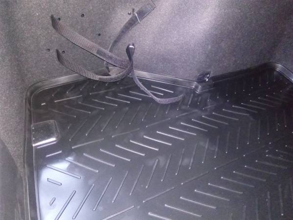 Резиновый коврик в багажник Hyundai Elantra Vl (Хендай Элантра 6) (2016-2020) с бортиком